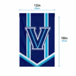 Villanova Wildcats Garden Flag Personalized Chevron Stripes Navy Best Selling