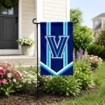 Villanova Wildcats Garden Flag Personalized Chevron Stripes Navy Best Selling