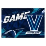Villanova Wildcats House Flag Custom Action Streaks Navy Best Selling