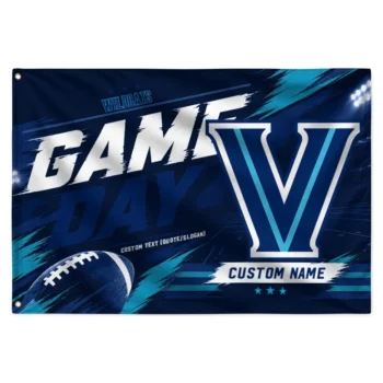 Villanova Wildcats House Flag Custom Action Streaks Navy Best Selling