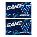 Villanova Wildcats House Flag Custom Action Streaks Navy Best Selling