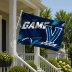 Villanova Wildcats House Flag Custom Action Streaks Navy Best Selling