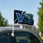 Villanova Wildcats House Flag Custom Diagonal Stripes Navy Best Selling