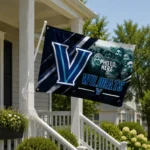 Villanova Wildcats House Flag Custom Diagonal Stripes Navy Best Selling