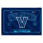 Villanova Wildcats House Flag Personalized Ornate Border Navy Best Selling