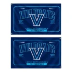 Villanova Wildcats House Flag Personalized Ornate Border Navy Best Selling