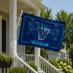Villanova Wildcats House Flag Personalized Ornate Border Navy Best Selling