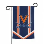 Virginia Cavaliers Garden Flag Custom Chevron Stripes Blue Best Selling
