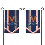 Virginia Cavaliers Garden Flag Custom Chevron Stripes Blue Best Selling