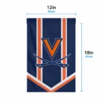 Virginia Cavaliers Garden Flag Custom Chevron Stripes Blue Best Selling
