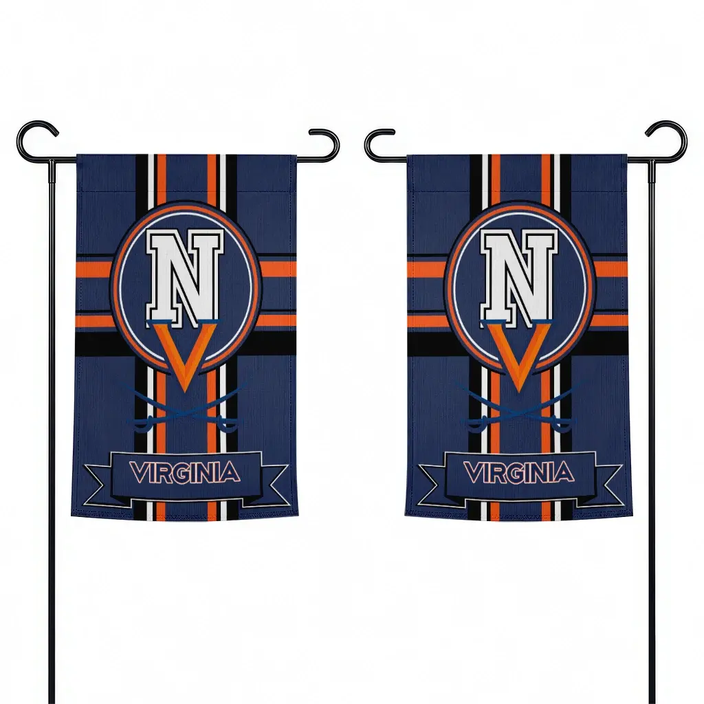 Virginia Cavaliers Garden Flag Custom Circle Medallion Blue Fashion Forward Virginia Cavaliers Garden Flag Custom Circle Medallion Blue Fashion Forward
