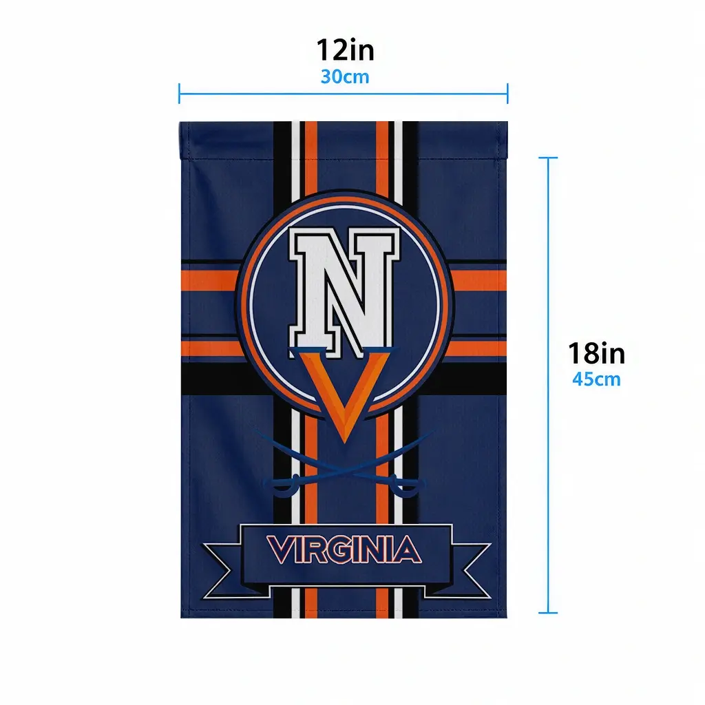 Virginia Cavaliers Garden Flag Custom Circle Medallion Blue High Quality Virginia Cavaliers Garden Flag Custom Circle Medallion Blue High Quality
