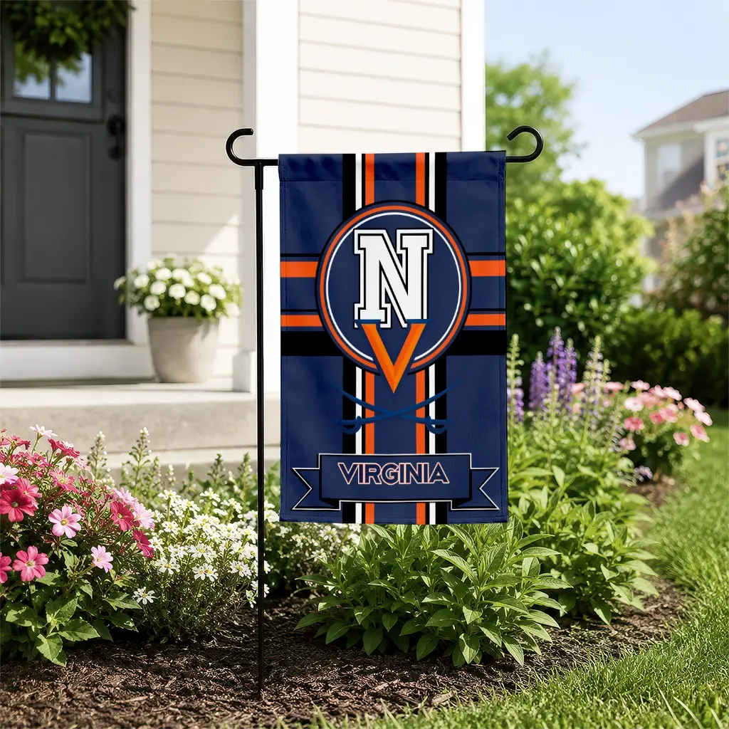 Virginia Cavaliers Garden Flag Custom Circle Medallion Blue New Arrival Virginia Cavaliers Garden Flag Custom Circle Medallion Blue New Arrival