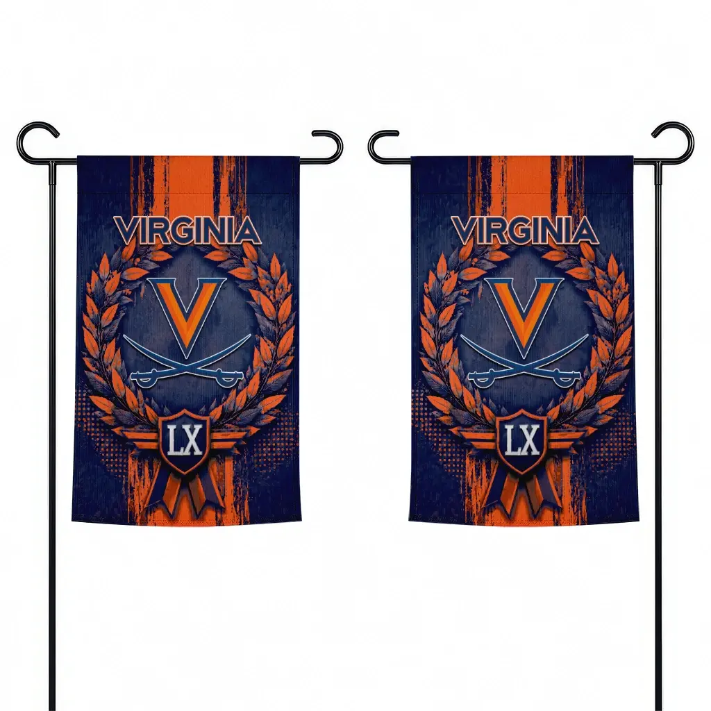 Virginia Cavaliers Garden Flag Personalized Laurel Wreath Blue Fashion Forward Virginia Cavaliers Garden Flag Personalized Laurel Wreath Blue Fashion Forward