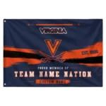 Virginia Cavaliers House Flag Custom Brushed Streaks Blue Best Selling