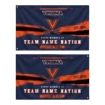 Virginia Cavaliers House Flag Custom Brushed Streaks Blue Best Selling