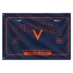 Virginia Cavaliers House Flag Custom Ornate Border Blue Best Selling