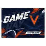 Virginia Cavaliers House Flag Customized Action Streaks Blue Best Selling