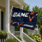 Virginia Cavaliers House Flag Customized Action Streaks Blue Best Selling