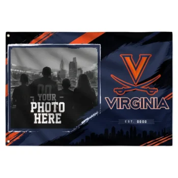 Virginia Cavaliers House Flag Personalized Framed Photo Blue Black Best Selling