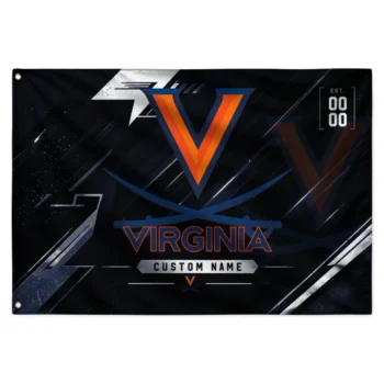 Virginia Cavaliers House Flag Personalized Speed Slashes Blue Best Selling