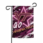 Virginia Tech Hokies Garden Flag Custom Glowing Star Maroon Best Selling