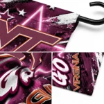 Virginia Tech Hokies Garden Flag Custom Glowing Star Maroon Best Selling