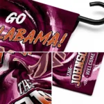 Virginia Tech Hokies Garden Flag Custom Swirl Vortex Maroon Best Selling