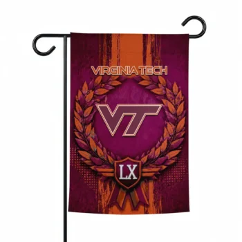 Virginia Tech Hokies Garden Flag Customized Laurel Wreath Maroon Best Selling