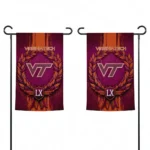 Virginia Tech Hokies Garden Flag Customized Laurel Wreath Maroon Best Selling