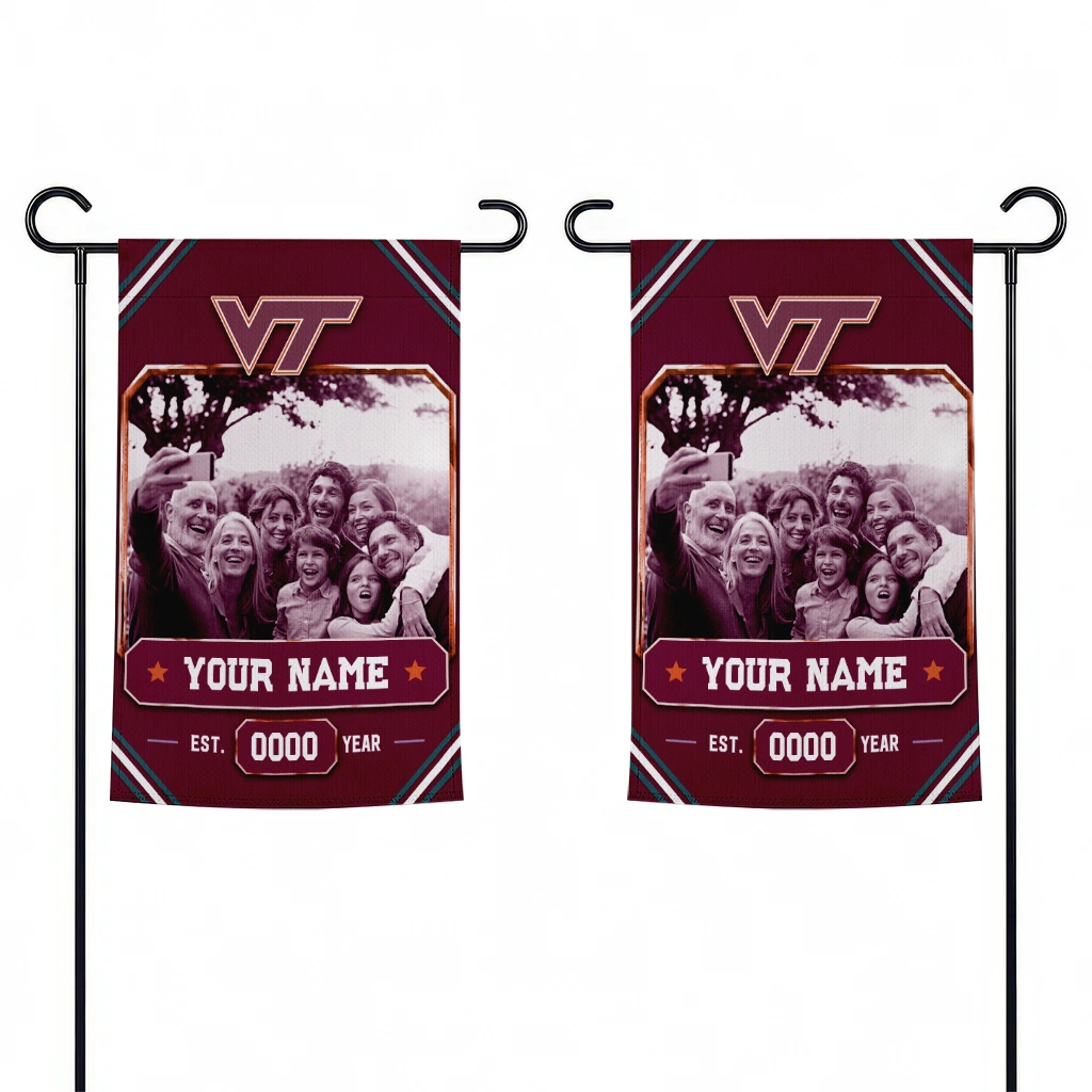 virginia-tech-hokies-garden-flag-customized-photo-frame-maroon-fashion-forward.webp