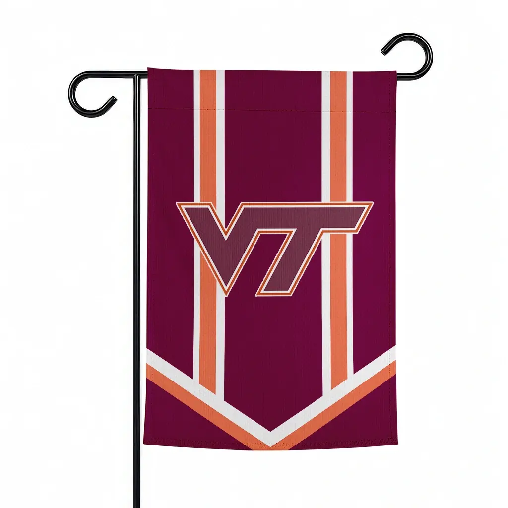 Virginia Tech Hokies Garden Flag Personalized Chevron Stripes Maroon Best Selling Virginia Tech Hokies Garden Flag Personalized Chevron Stripes Maroon Best Selling