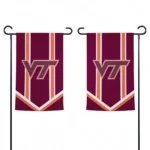 Virginia Tech Hokies Garden Flag Personalized Chevron Stripes Maroon Best Selling