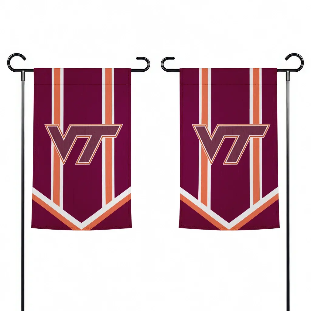 Virginia Tech Hokies Garden Flag Personalized Chevron Stripes Maroon Fashion Forward Virginia Tech Hokies Garden Flag Personalized Chevron Stripes Maroon Fashion Forward