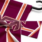 Virginia Tech Hokies Garden Flag Personalized Chevron Stripes Maroon Best Selling
