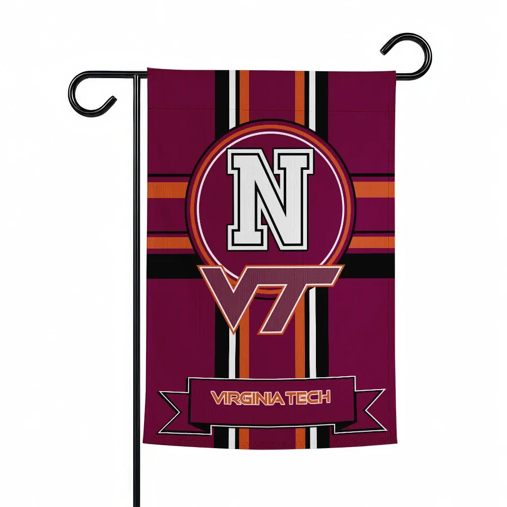 Virginia Tech Hokies Garden Flag Personalized Circle Medallion Maroon Best Selling Virginia Tech Hokies Garden Flag Personalized Circle Medallion Maroon Best Selling