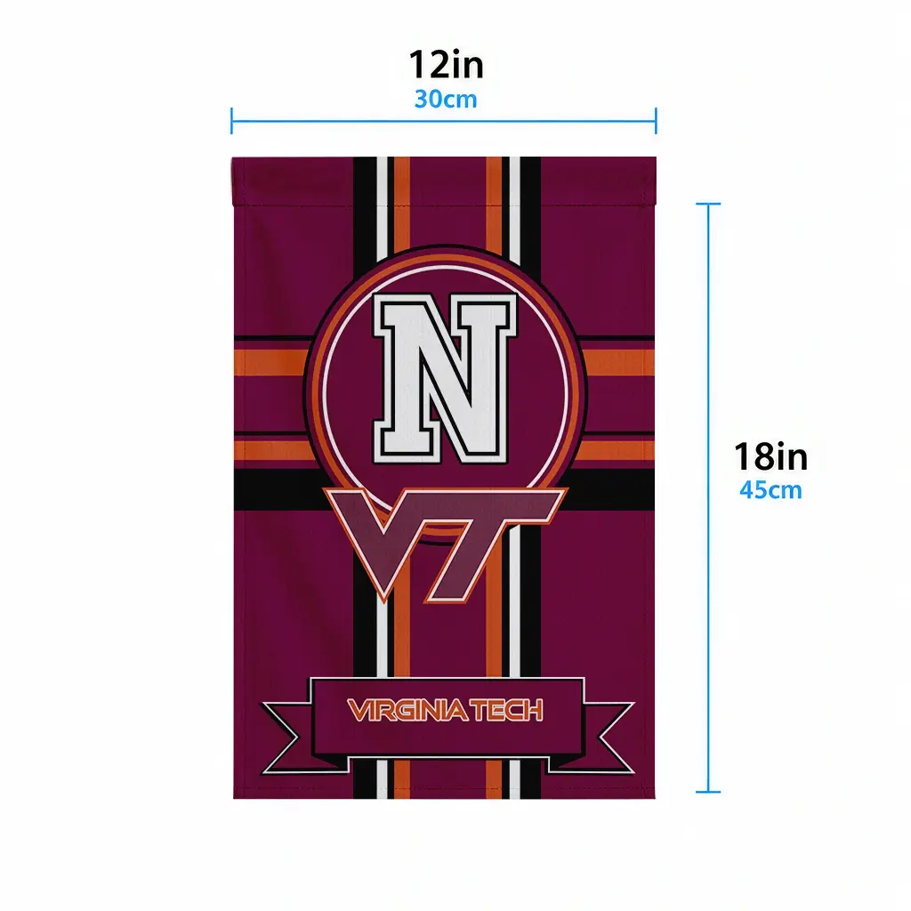 Virginia Tech Hokies Garden Flag Personalized Circle Medallion Maroon High Quality Virginia Tech Hokies Garden Flag Personalized Circle Medallion Maroon High Quality