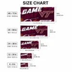 Virginia Tech Hokies House Flag Custom Action Streaks Maroon Best Selling