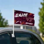 Virginia Tech Hokies House Flag Custom Action Streaks Maroon Best Selling