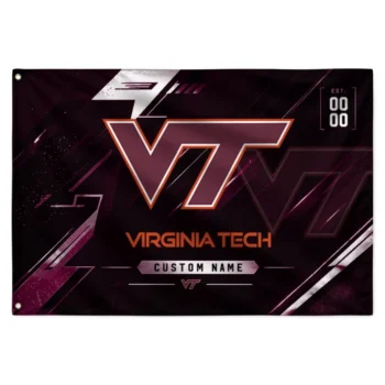 Virginia Tech Hokies House Flag Customized Speed Slashes Maroon Best Selling