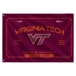 Virginia Tech Hokies House Flag Personalized Ornate Border Maroon Best Selling