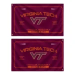 Virginia Tech Hokies House Flag Personalized Ornate Border Maroon Best Selling