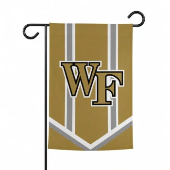 Wake Forest Demon Deacons Garden Flag Custom Chevron Stripes Gold Best Selling