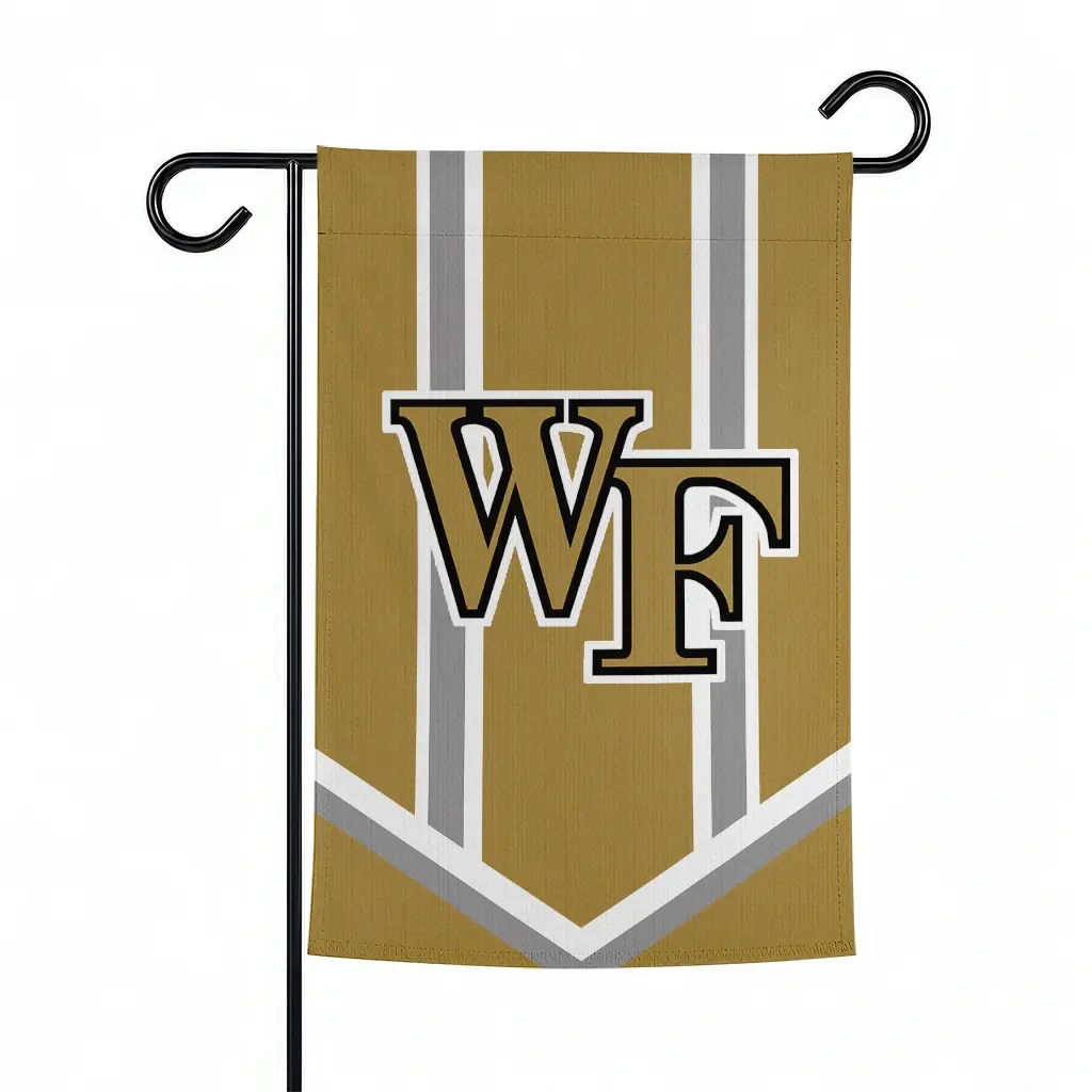 Wake Forest Demon Deacons Garden Flag Custom Chevron Stripes Gold Best Selling Wake Forest Demon Deacons Garden Flag Custom Chevron Stripes Gold Best Selling