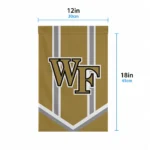 Wake Forest Demon Deacons Garden Flag Custom Chevron Stripes Gold Best Selling