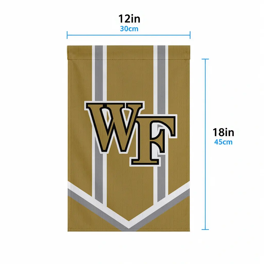 Wake Forest Demon Deacons Garden Flag Custom Chevron Stripes Gold High Quality Wake Forest Demon Deacons Garden Flag Custom Chevron Stripes Gold High Quality