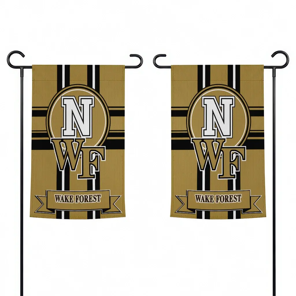 Wake Forest Demon Deacons Garden Flag Custom Circle Medallion Gold Fashion Forward Wake Forest Demon Deacons Garden Flag Custom Circle Medallion Gold Fashion Forward