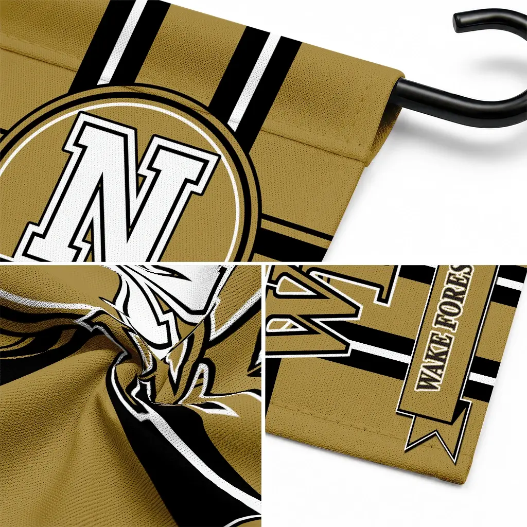Wake Forest Demon Deacons Garden Flag Custom Circle Medallion Gold Latest Model Wake Forest Demon Deacons Garden Flag Custom Circle Medallion Gold Latest Model
