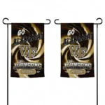Wake Forest Demon Deacons Garden Flag Customized Swirl Vortex Gold Best Selling