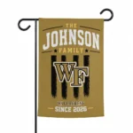 Wake Forest Demon Deacons Garden Flag Personalized Distressed Stripes Gold Best Selling